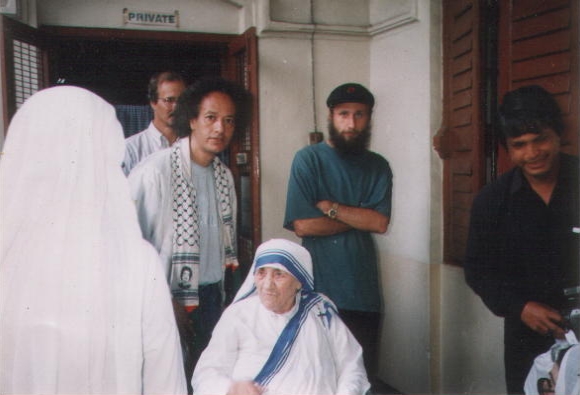 Ali Salem Khalifa, Wolfgang Muller and Mother Teresa